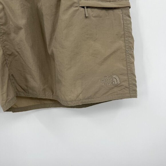 The North Face men's shorts stretch waist mens size XL shorts tan Brown Nylon - Picture 4 of 11
